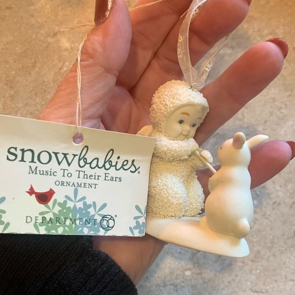 Snowbabies Music To Their Ears Ornament With Tag - Picture 1 of 5